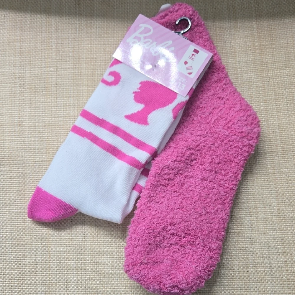 Barbie Pink and White Socks Set